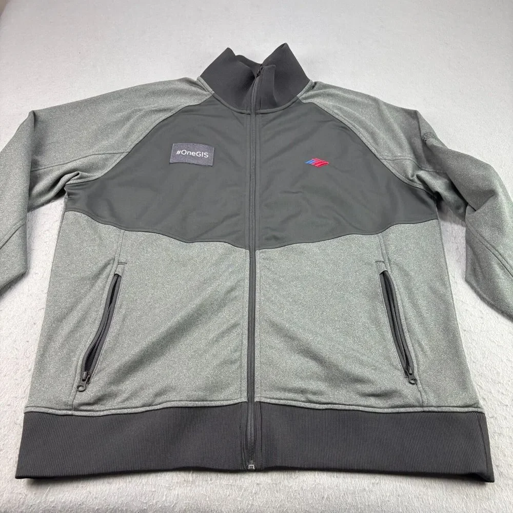 The North Face‎ Jacket Mens XL Gray Tech Full Zip Fleece Outdoor Casual Coat